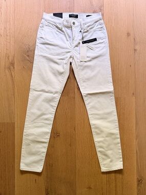 Banana Republic Stay White Skinny Jeans Size 25 Mid Rise Ankle Length NWT